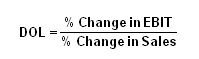 Degree Of Operating Leverage (DOL)